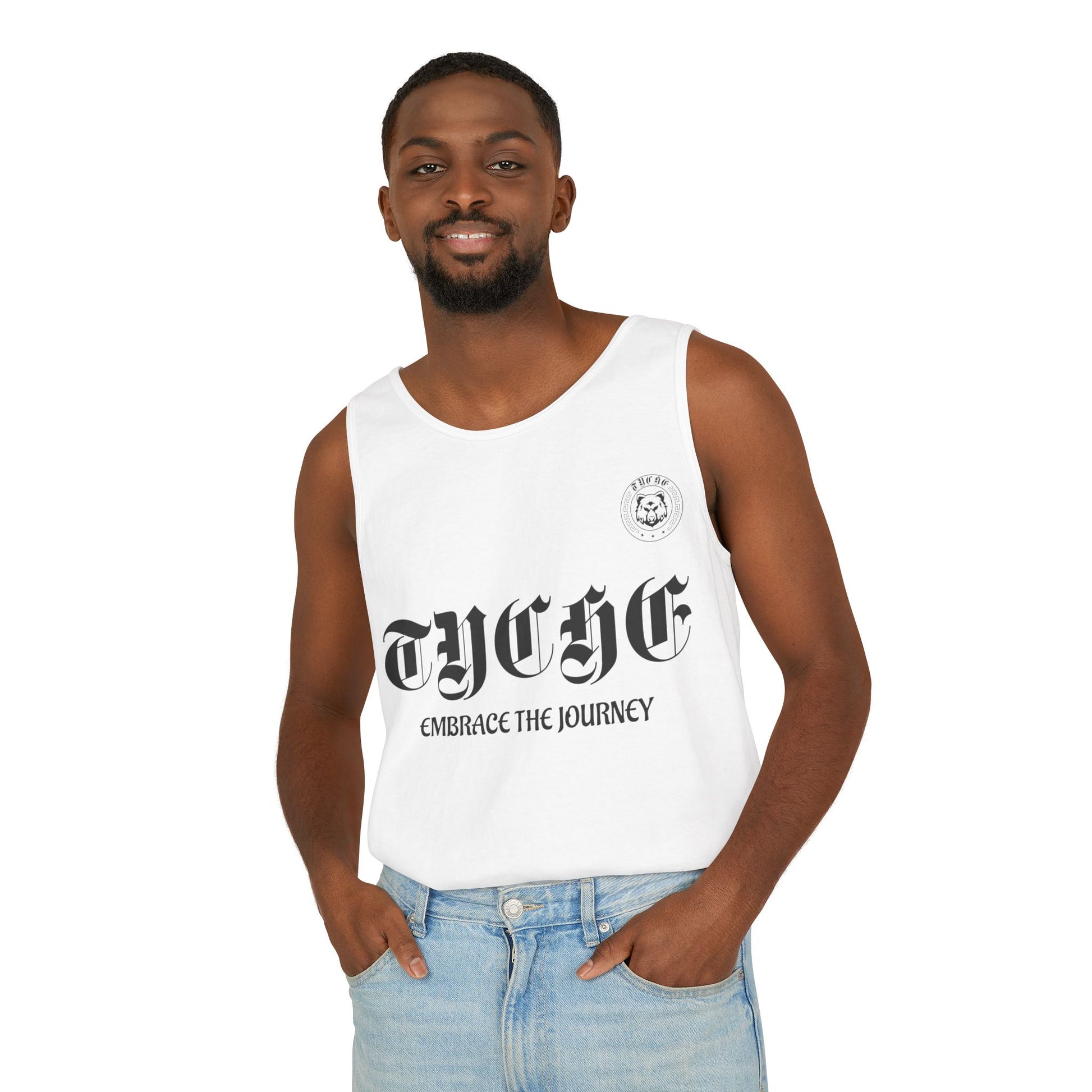 Embrace the Journey Unisex Garment-Dyed Tank Top