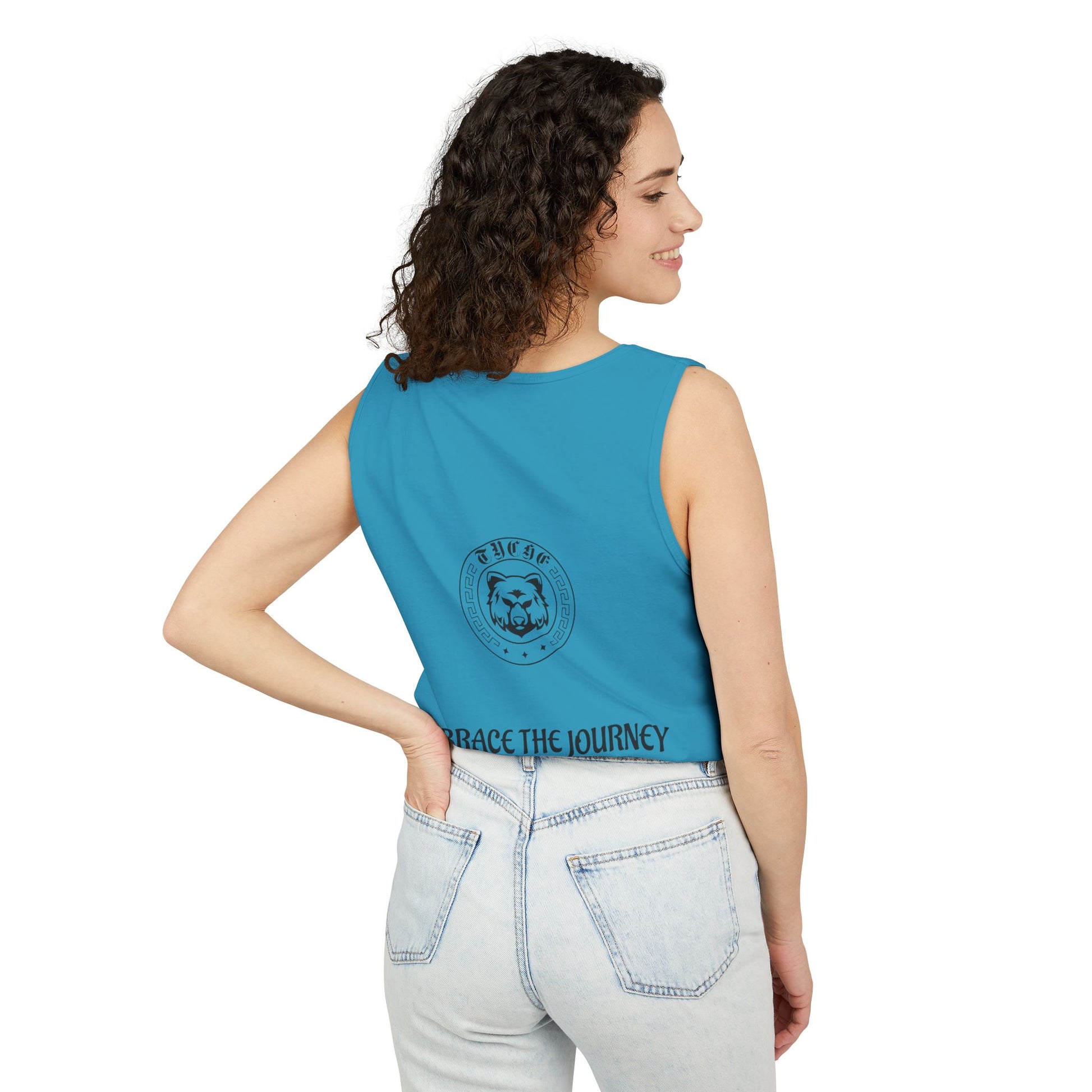 Embrace the Journey Unisex Garment-Dyed Tank Top