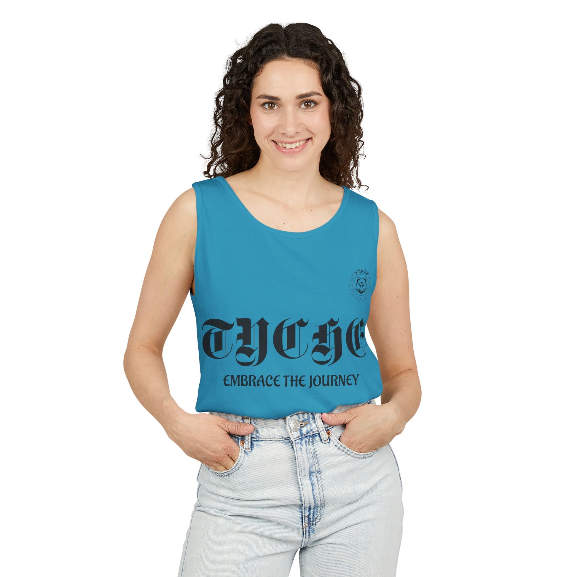 Embrace the Journey Unisex Garment-Dyed Tank Top